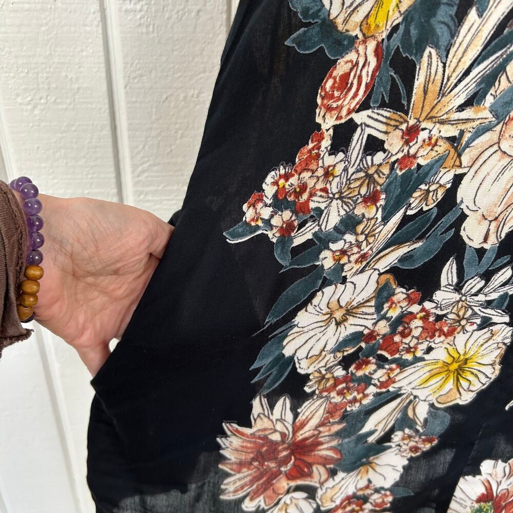 Band of Gypsies Floral Boho Shift Dress XS - Picture 3 of 7